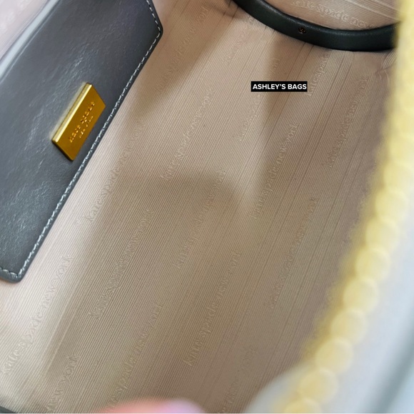 Kate Spade Sweet Treats Festive Pleated Small Barrel Bag In Starlight Silver - Picture 10 of 16